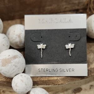 "New" Sterling Silver Drangonfly Earrings